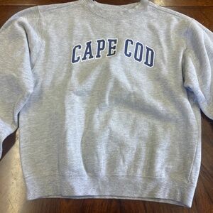 Vintage Heather Grey Sweatshirt Heavy Fleece Medium Cape Cod